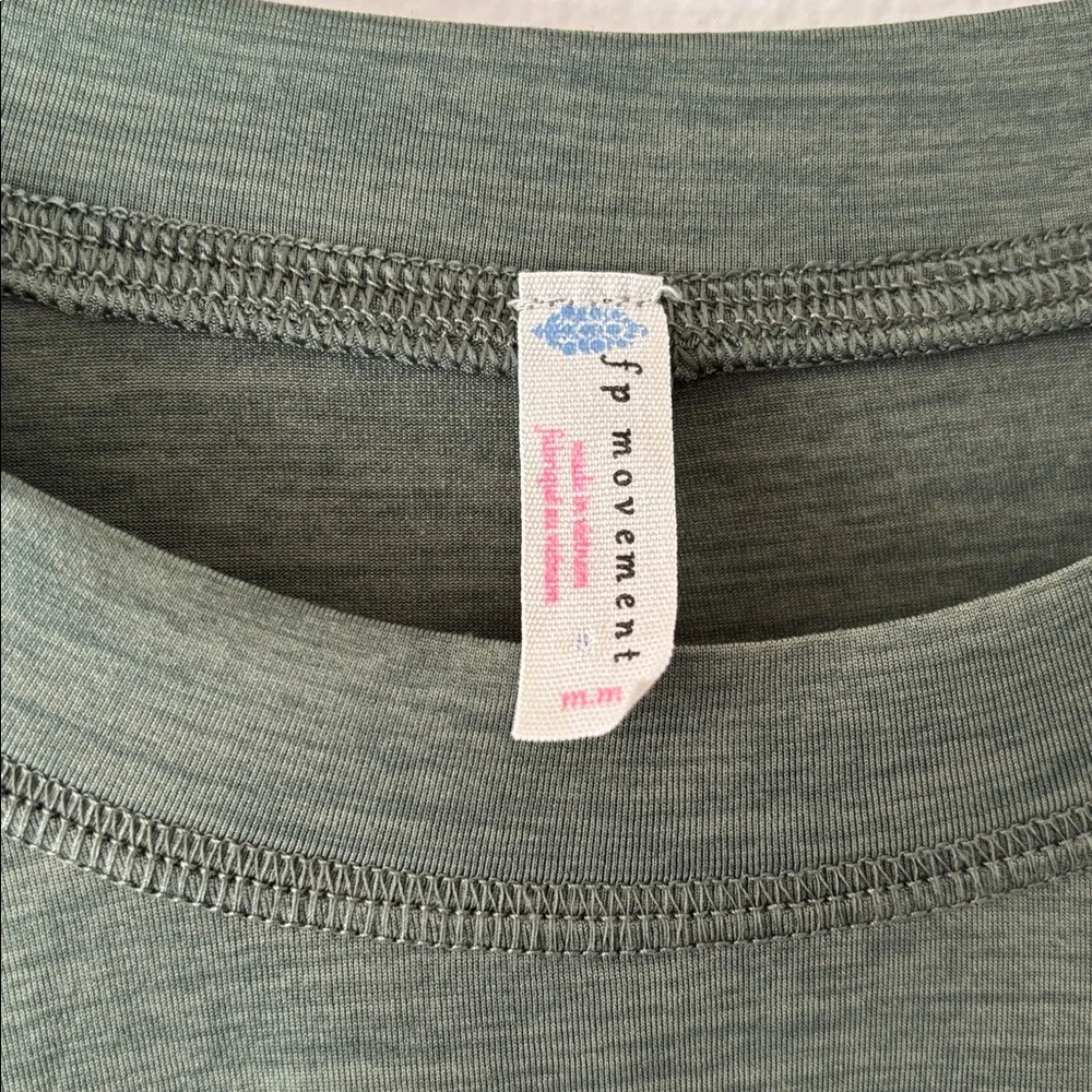 Free People Movement green Cadence long sleeve layering athletic top - Picture 4 of 5